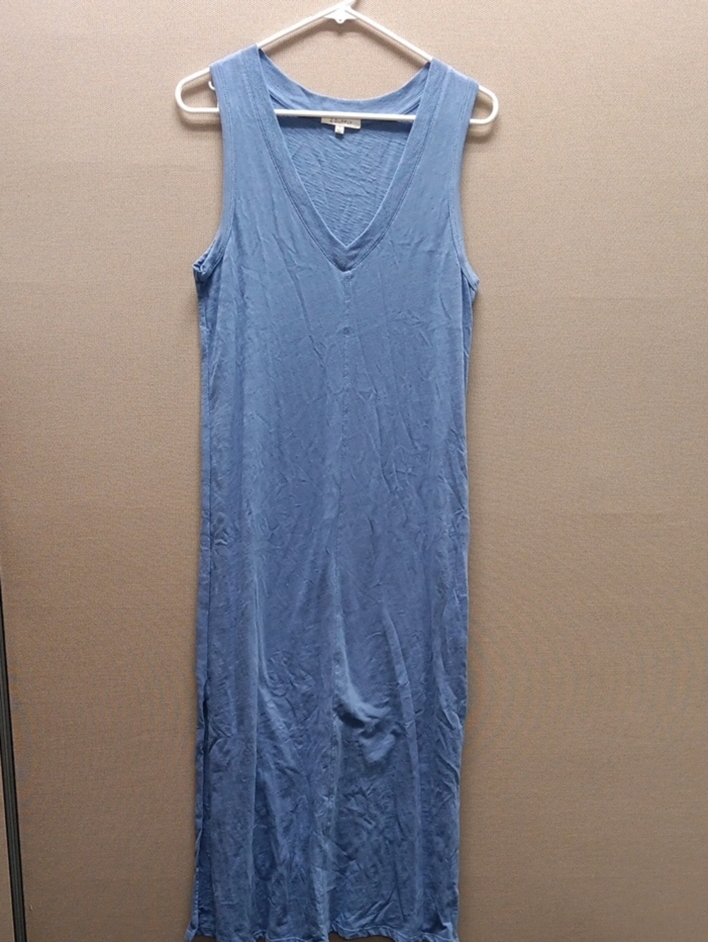 Z Supply Light Blue V-Neck Sleeveless Maxi Dress